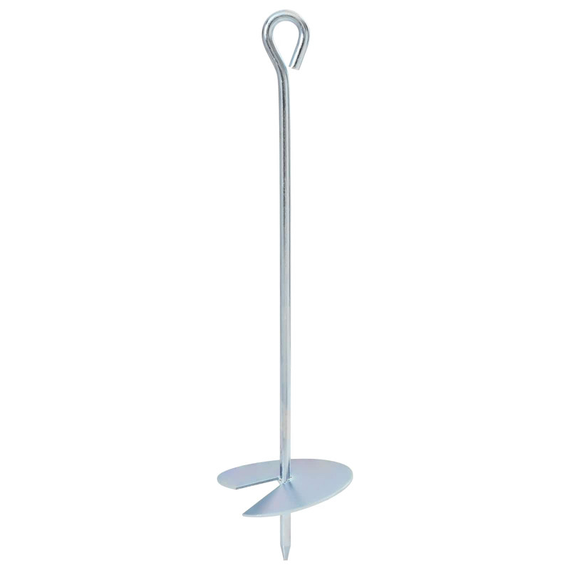 Kotwa ziemna 10 pcs srebrny Ø10 x 40 cm Galwanizowany metal