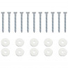 Kotwa ziemna 10 pcs srebrny Ø10 x 50 cm Galwanizowany metal