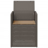 Krzesła do ogrodu 2 pcs Jasnoszary i Taupe PP