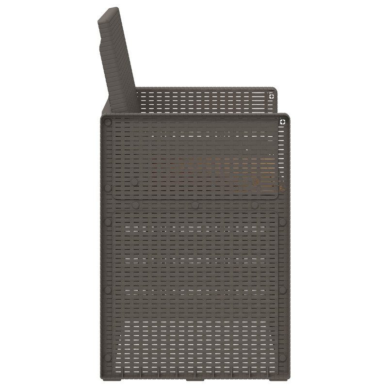 Krzesła do ogrodu 2 pcs Jasnoszary i Taupe PP