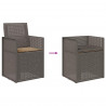 Krzesła do ogrodu 2 pcs Jasnoszary i Taupe PP