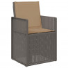 Krzesła do ogrodu 2 pcs Jasnoszary i Taupe PP