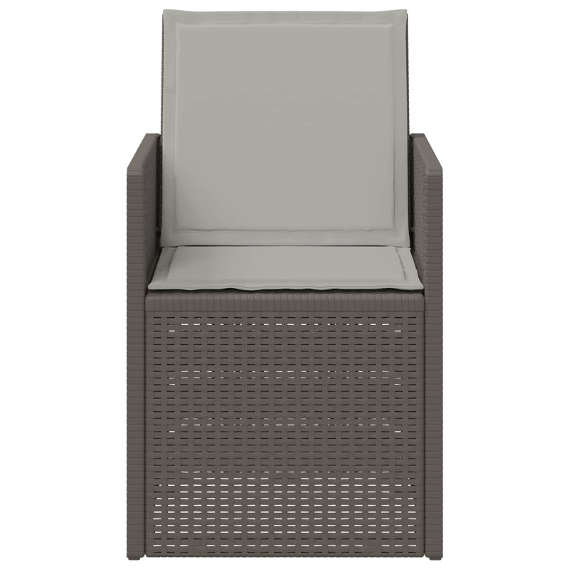 Krzesła do ogrodu 2 pcs jasnoszary PP