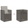 Krzesła do ogrodu 2 pcs jasnoszary PP