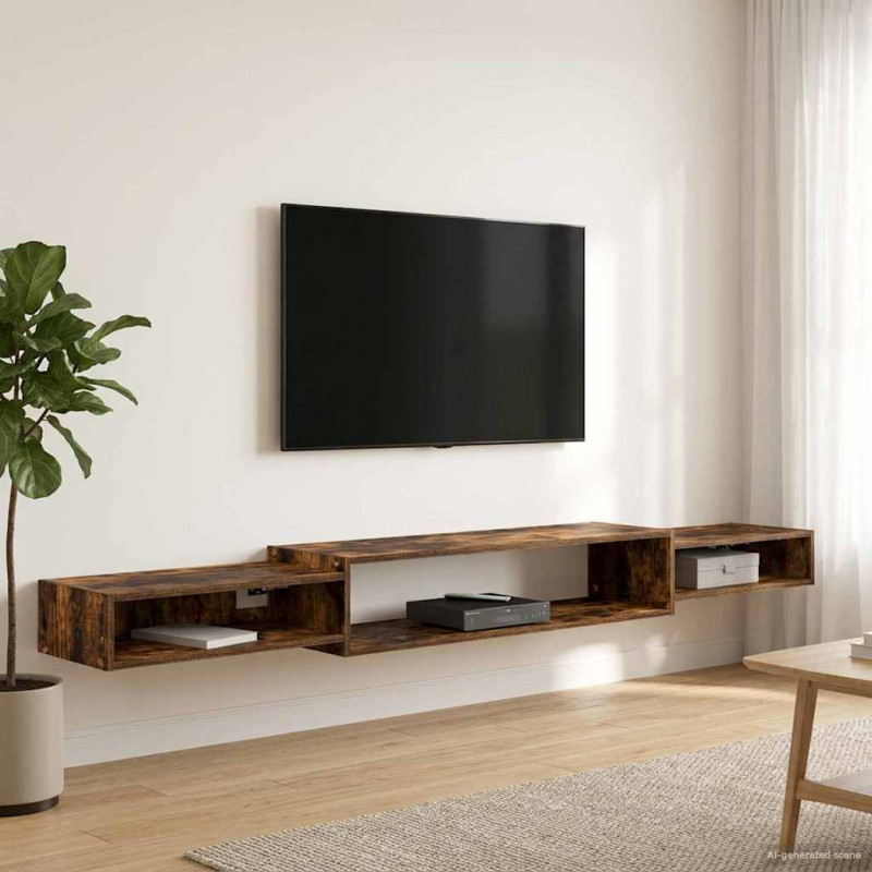 Szafka na telewizor montowana na ścianie Do montażu na ścianie