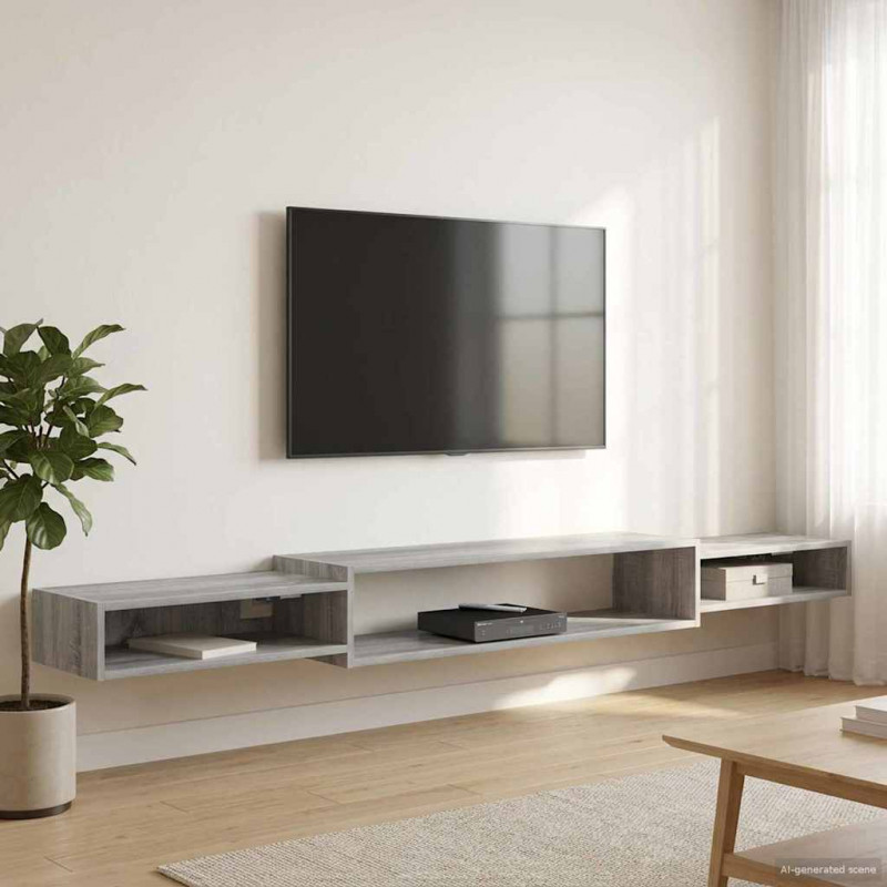 Szafka na telewizor montowana na ścianie Do montażu na ścianie