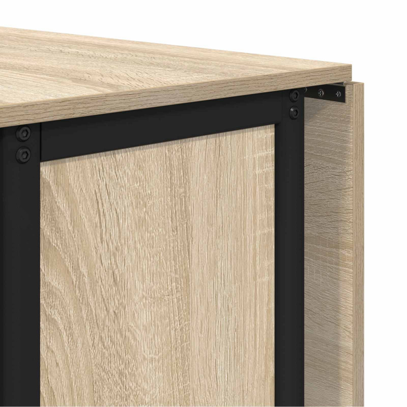 Składany stół jadalny z kółkami 130 x 80 x 76,5 cm stal PB