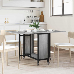 Składany stół jadalny z kółkami 130 x 80 x 76,5 cm stal PB
