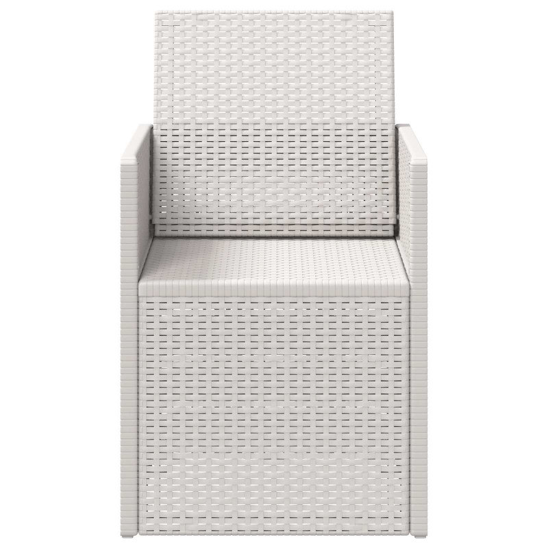 Krzesła do ogrodu 2 pcs Biały PP