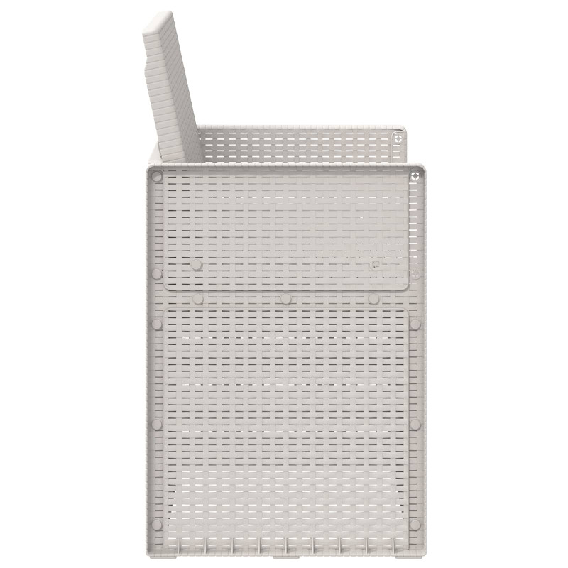 Krzesła do ogrodu 2 pcs Biały PP