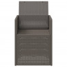 Krzesła do ogrodu 2 pcs jasnoszary PP
