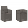 Krzesła do ogrodu 2 pcs jasnoszary PP