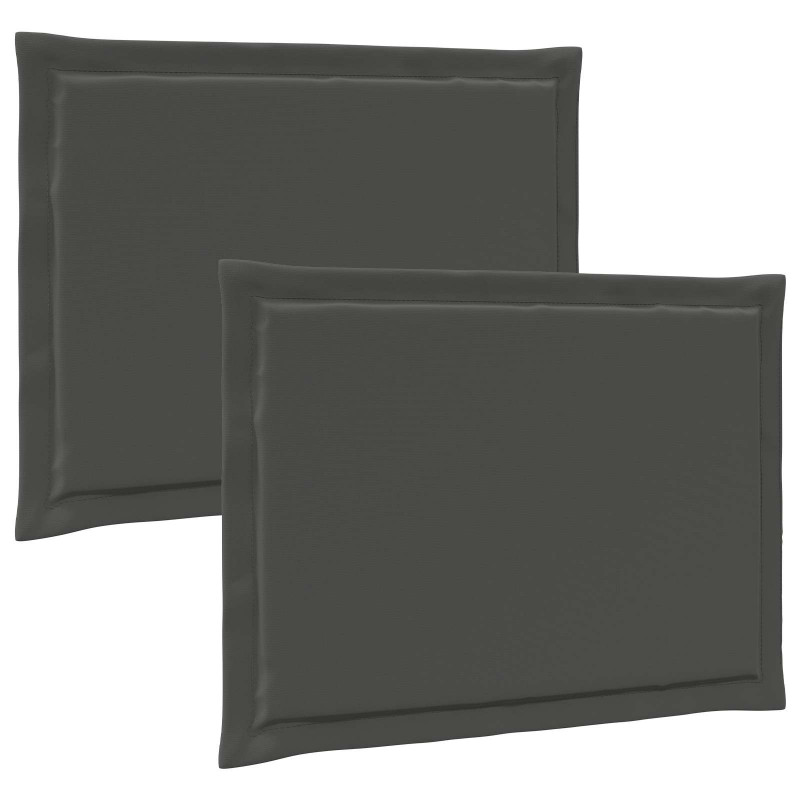 Poduszki na siedziska 2 pcs antracytowy 47 x 36 x 2 cm