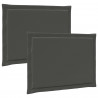 Poduszki na siedziska 2 pcs antracytowy 47 x 36 x 2 cm