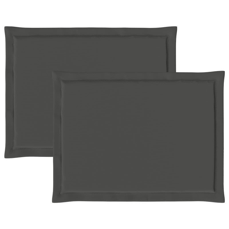 Poduszki na siedziska 2 pcs antracytowy 47 x 36 x 2 cm