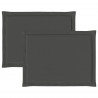 Poduszki na siedziska 2 pcs antracytowy 47 x 36 x 2 cm