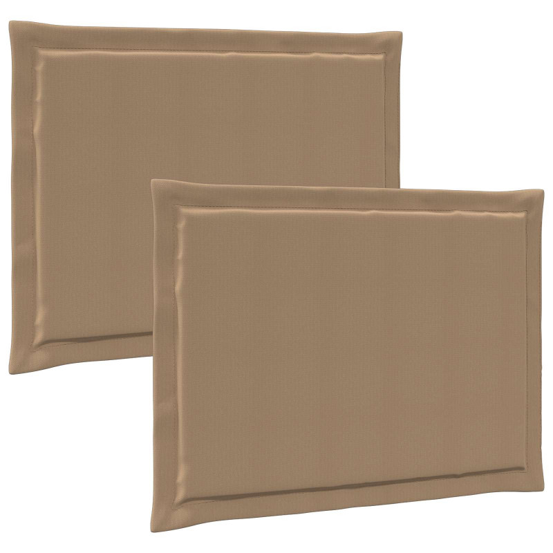 Poduszki na siedziska 2 pcs Ciemnoszary 47 x 36 x 2 cm