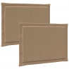 Poduszki na siedziska 2 pcs Ciemnoszary 47 x 36 x 2 cm