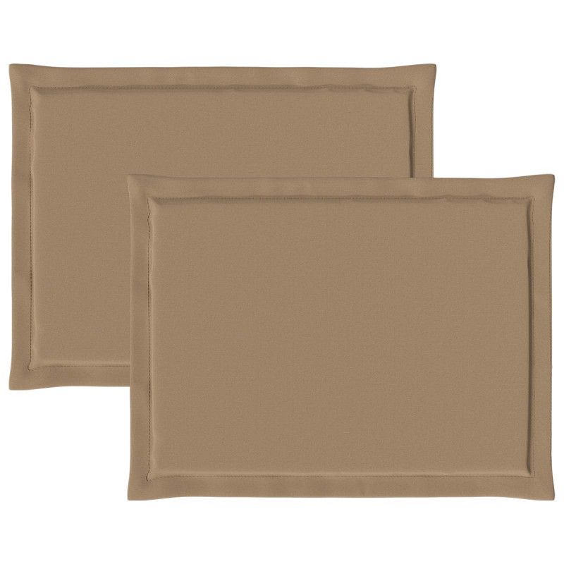 Poduszki na siedziska 2 pcs Ciemnoszary 47 x 36 x 2 cm