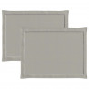 Poduszki na siedziska 2 pcs jasnoszary 47 x 36 x 2 cm Poliester