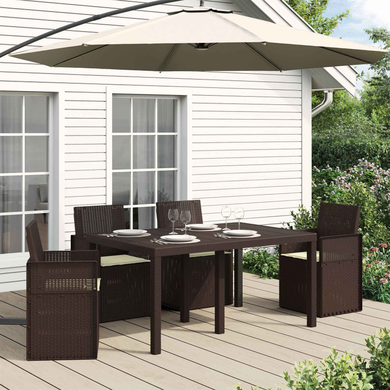 Poduszki na siedziska 4 pcs kremowy 47 x 36 x 2 cm Poliester