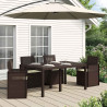 Poduszki na siedziska 4 pcs kremowy 47 x 36 x 2 cm Poliester