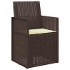Poduszki na siedziska 4 pcs kremowy 47 x 36 x 2 cm Poliester