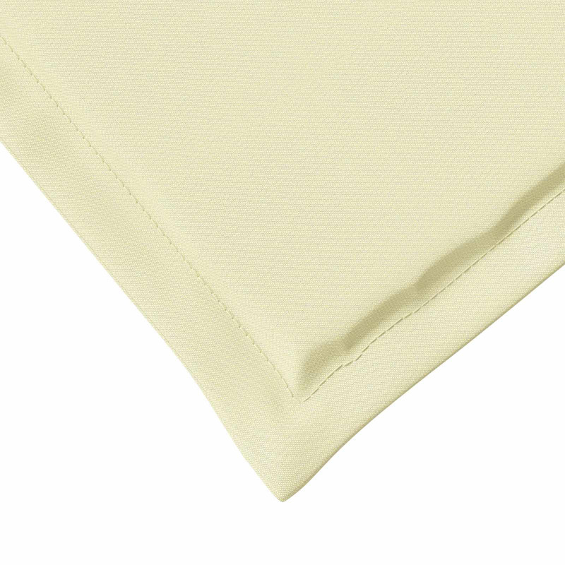 Poduszki na siedziska 4 pcs kremowy 47 x 36 x 2 cm Poliester