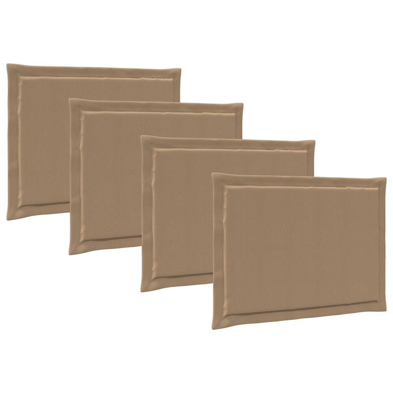 Poduszki na siedziska 4 pcs Ciemnoszary 47 x 36 x 2 cm