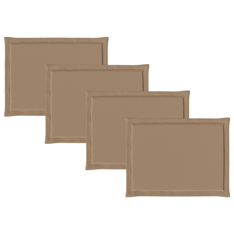 Poduszki na siedziska 4 pcs Ciemnoszary 47 x 36 x 2 cm