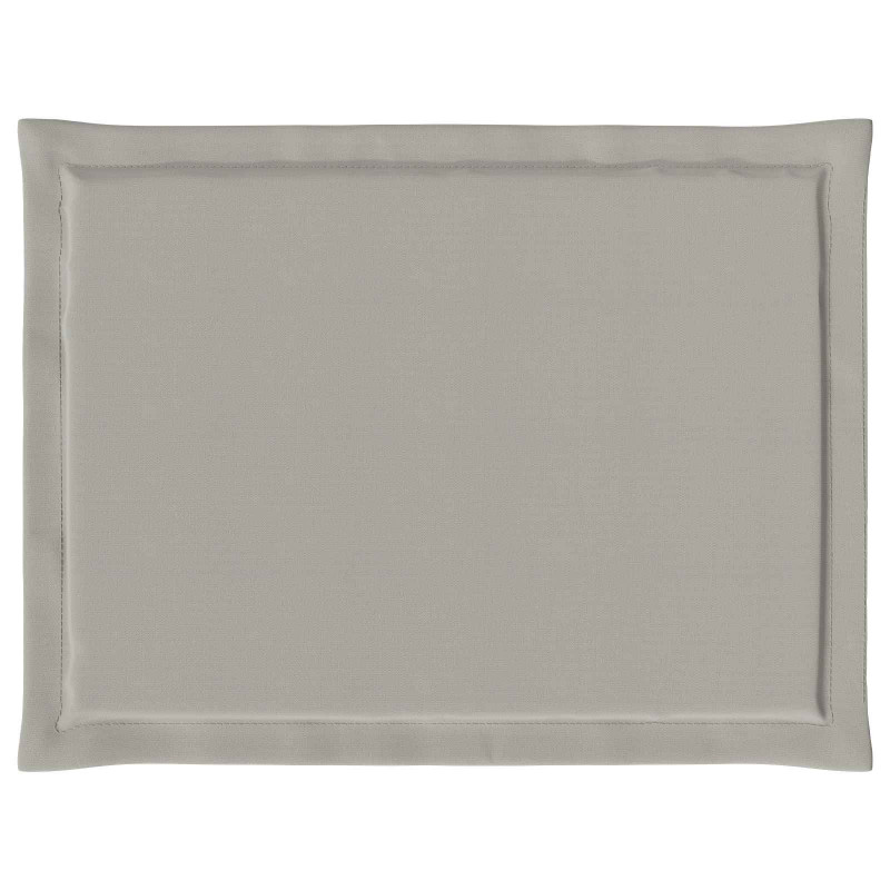 Poduszki na siedziska 4 pcs jasnoszary 47 x 36 x 2 cm Poliester