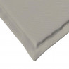 Poduszki na siedziska 4 pcs jasnoszary 47 x 36 x 2 cm Poliester