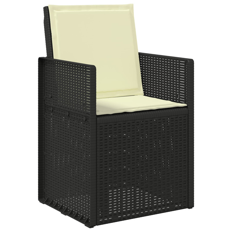 Poduszki na Siedzisko i Oparcie 2 pcs kremowy 47 x 45 x 2 cm