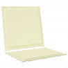 Poduszki na Siedzisko i Oparcie 2 pcs kremowy 47 x 45 x 2 cm
