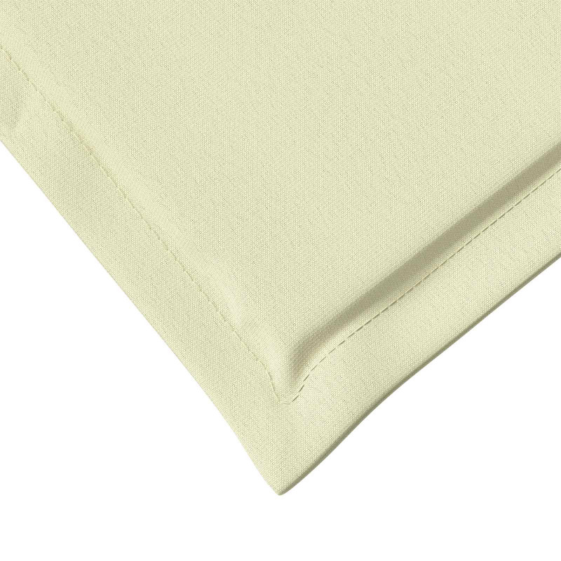Poduszki na Siedzisko i Oparcie 2 pcs kremowy 47 x 45 x 2 cm
