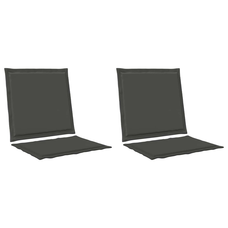 Poduszki na Siedzisko i Oparcie 2 pcs antracytowy