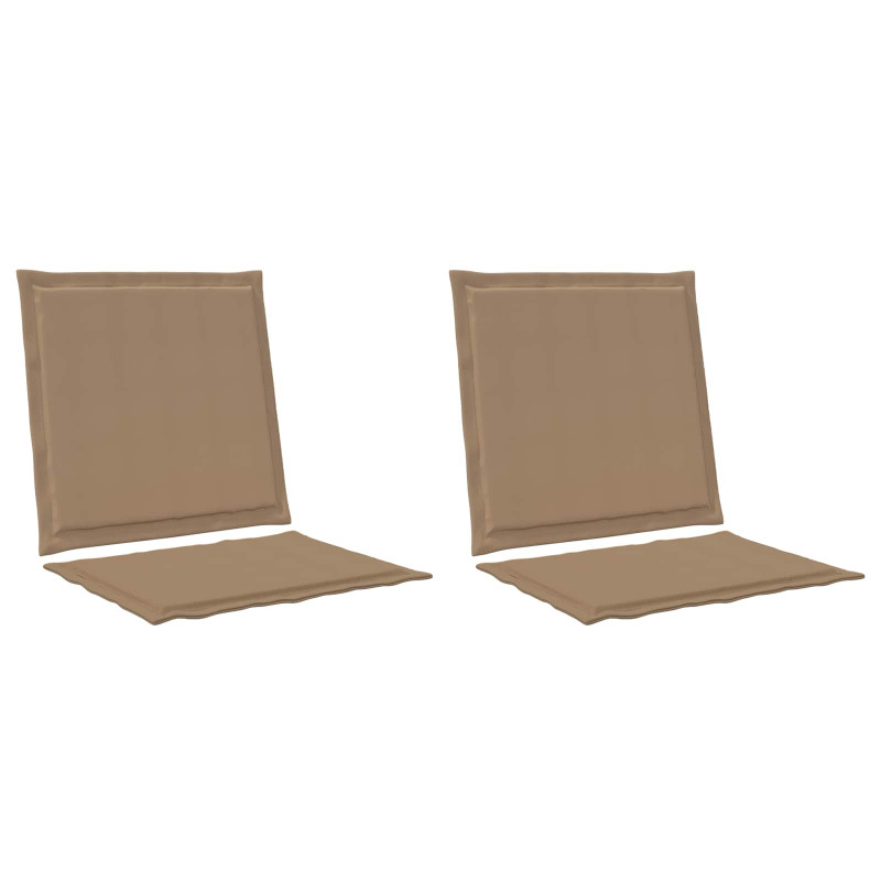 Poduszki na Siedzisko i Oparcie 2 pcs Ciemnoszary