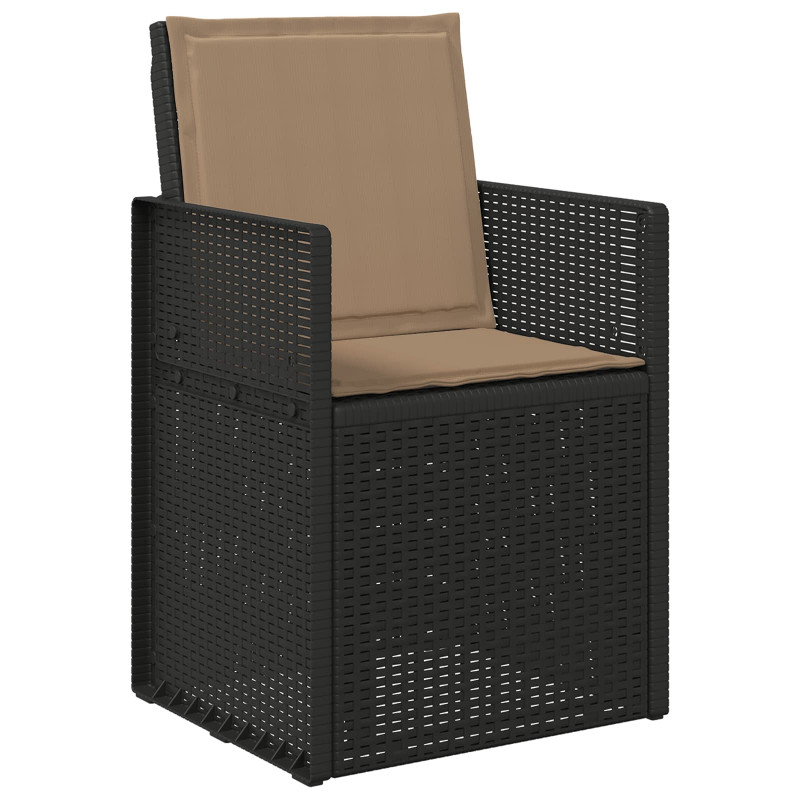 Poduszki na Siedzisko i Oparcie 2 pcs Ciemnoszary