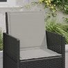 Poduszki na Siedzisko i Oparcie 2 pcs jasnoszary 47 x 45 x 2 cm