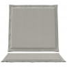 Poduszki na Siedzisko i Oparcie 2 pcs jasnoszary 47 x 45 x 2 cm