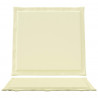 Poduszki na Siedzisko i Oparcie 4 pcs kremowy 47 x 45 x 2 cm