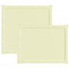 Poduszki na Siedzisko i Oparcie 4 pcs kremowy 47 x 45 x 2 cm