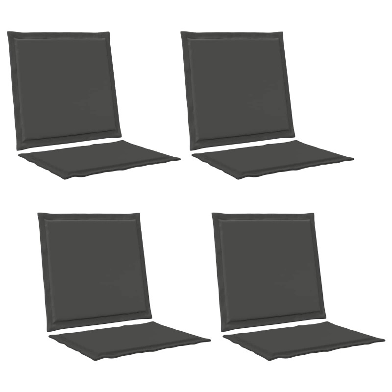 Poduszki na Siedzisko i Oparcie 4 pcs antracytowy