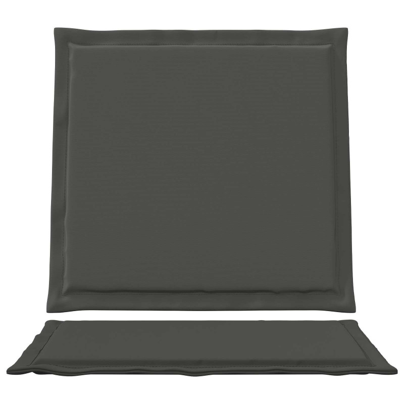 Poduszki na Siedzisko i Oparcie 4 pcs antracytowy