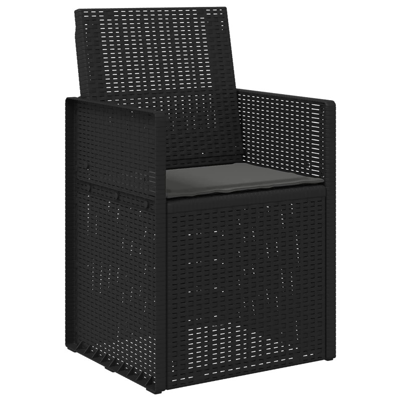 Krzesła do ogrodu 2 pcs antracytowy PP