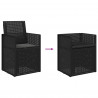 Krzesła do ogrodu 2 pcs antracytowy PP