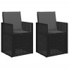 Krzesła do ogrodu 2 pcs antracytowy PP