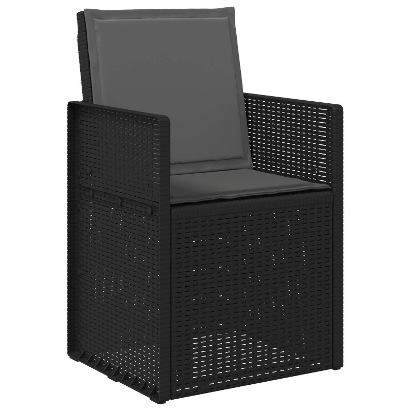 Krzesła do ogrodu 2 pcs antracytowy PP