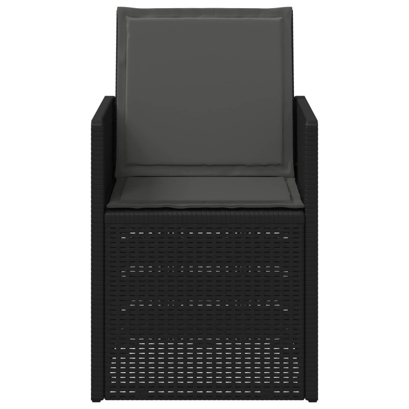 Krzesła do ogrodu 2 pcs antracytowy PP