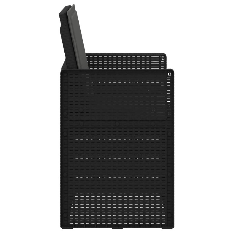 Krzesła do ogrodu 2 pcs antracytowy PP